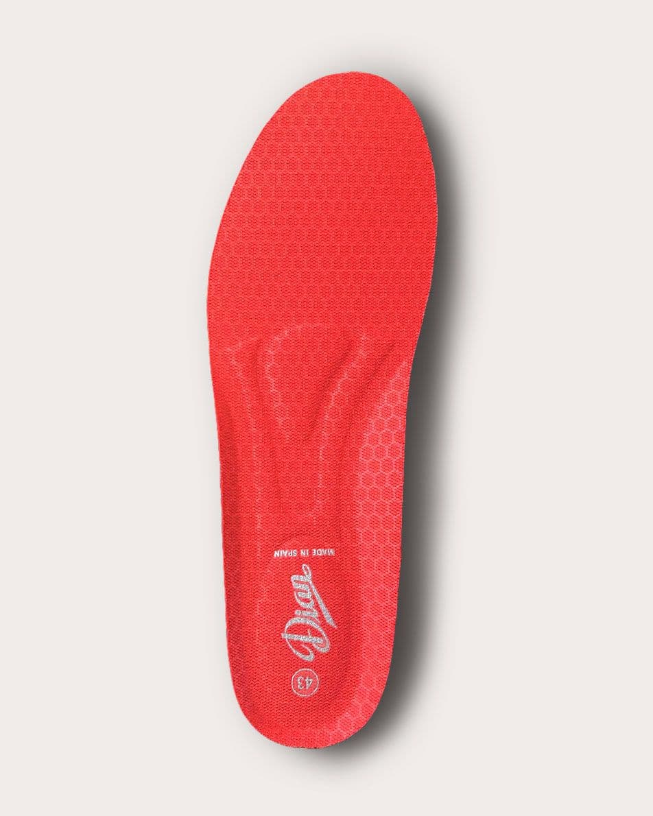 Sección de la plantilla D'WALK® mostrando sus capas internas