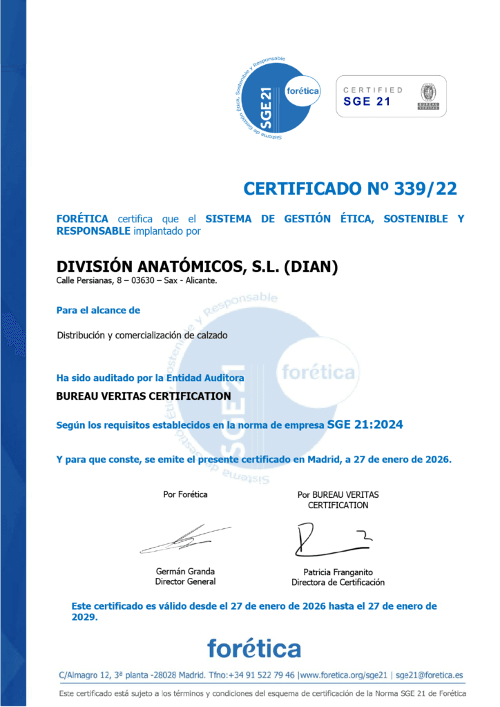 Certificado SGE21 de Responsabilidad Social Corporativa — DIAN