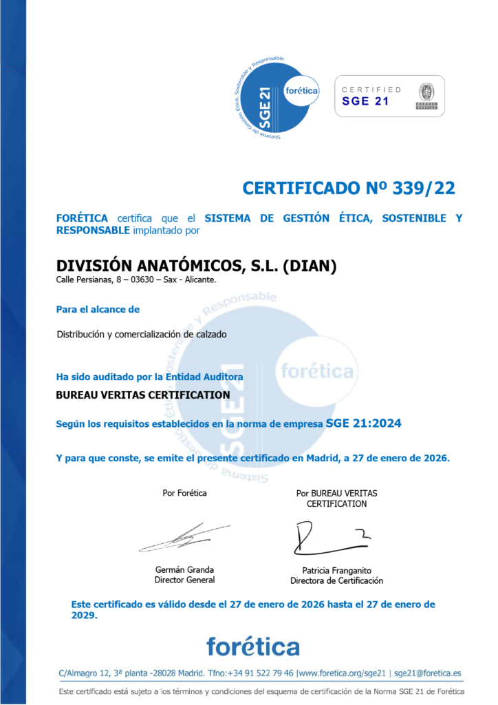 Certificado SGE21 de Responsabilidad Social Corporativa — DIAN